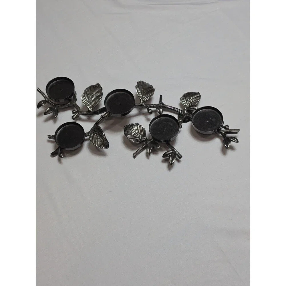 RARE. Bath And Body Works Slatkin Co. Metal Mini Candle Leaf Candle Holder